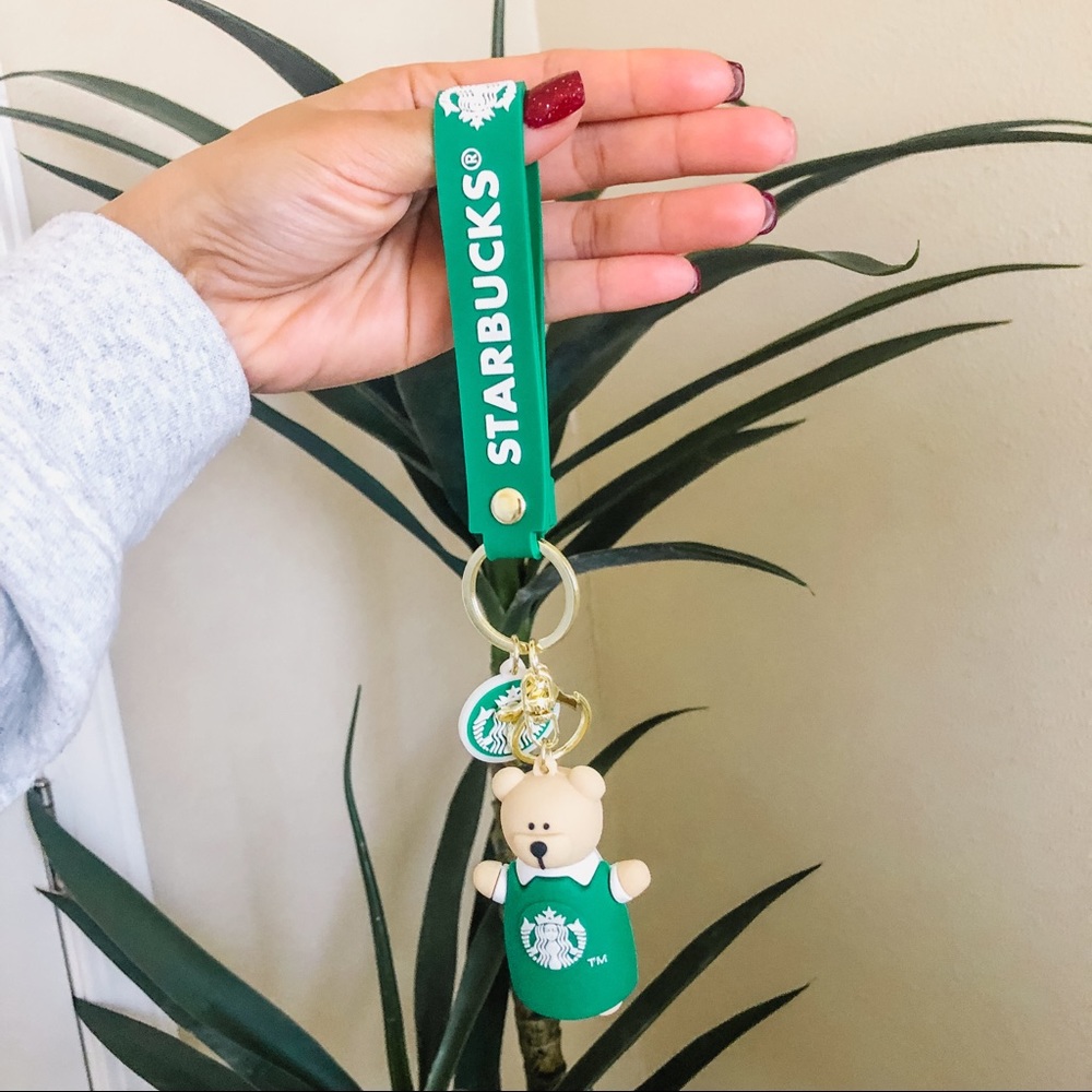 Starbucks Green Bear Key Chain Accessory
